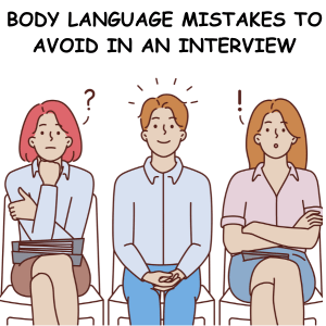 Body Language Mistakes to avoid in an interview